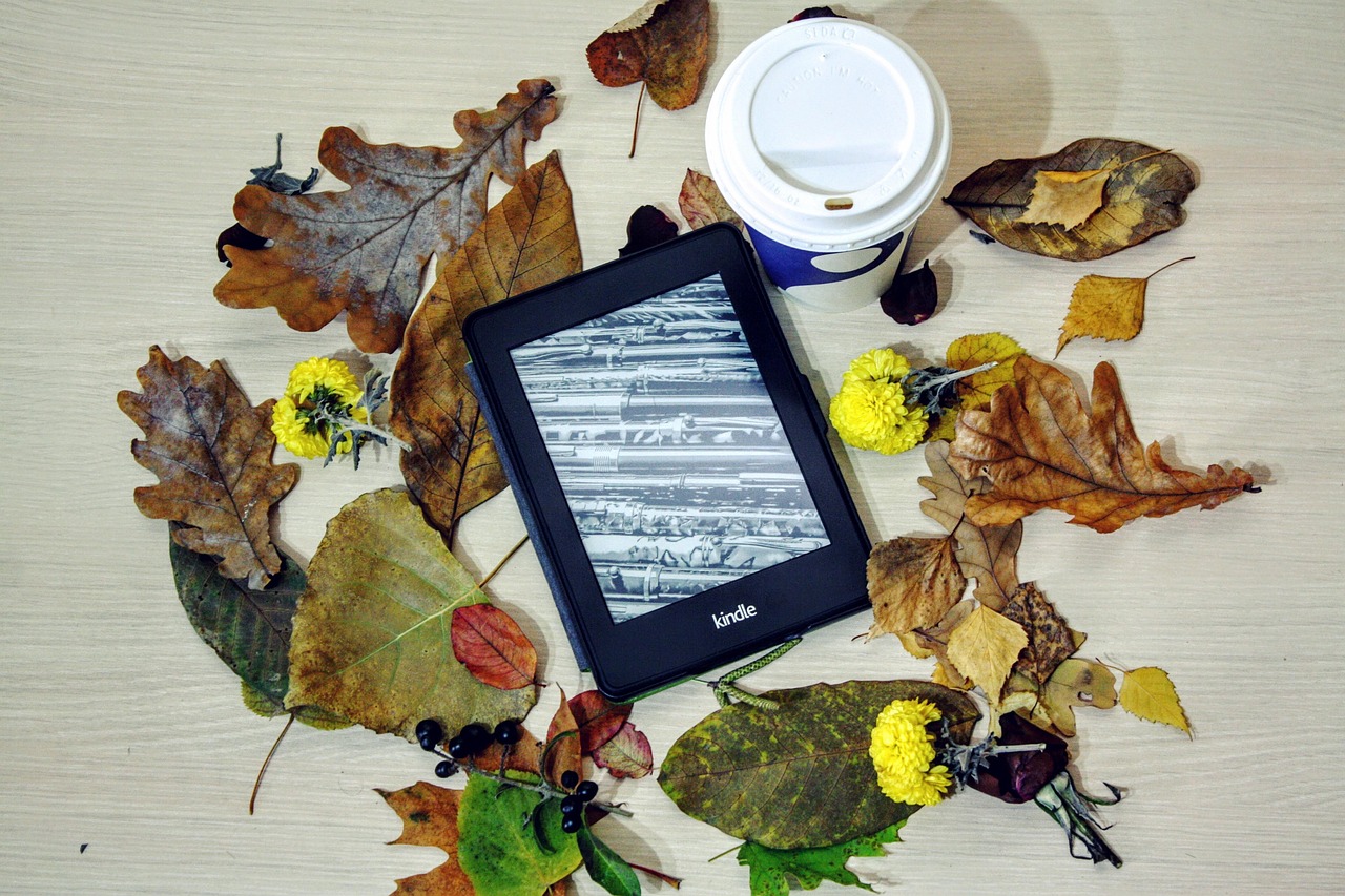 kindle and coffee